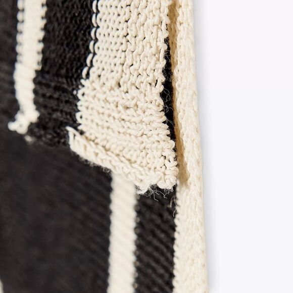 ZARA STRIPED KNIT TUNIC WITH LINEN - Picture 6 of 6